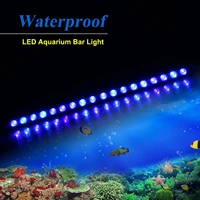 populargrow 54w led aquarium strip bar light with 470nm blue spectrum for coral reef fish tank
