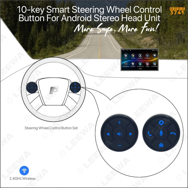 

Ультра-тонкий 10-key Беспроводная связь smart руль контроллер GM Универсальный дистанционное управление беспроводной пульт дистанционного упра...