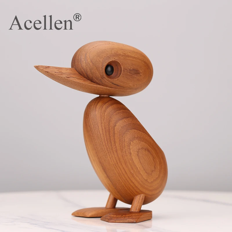 Деревянные фигурки уток миниатюрные деревянные игрушки-животные куклы