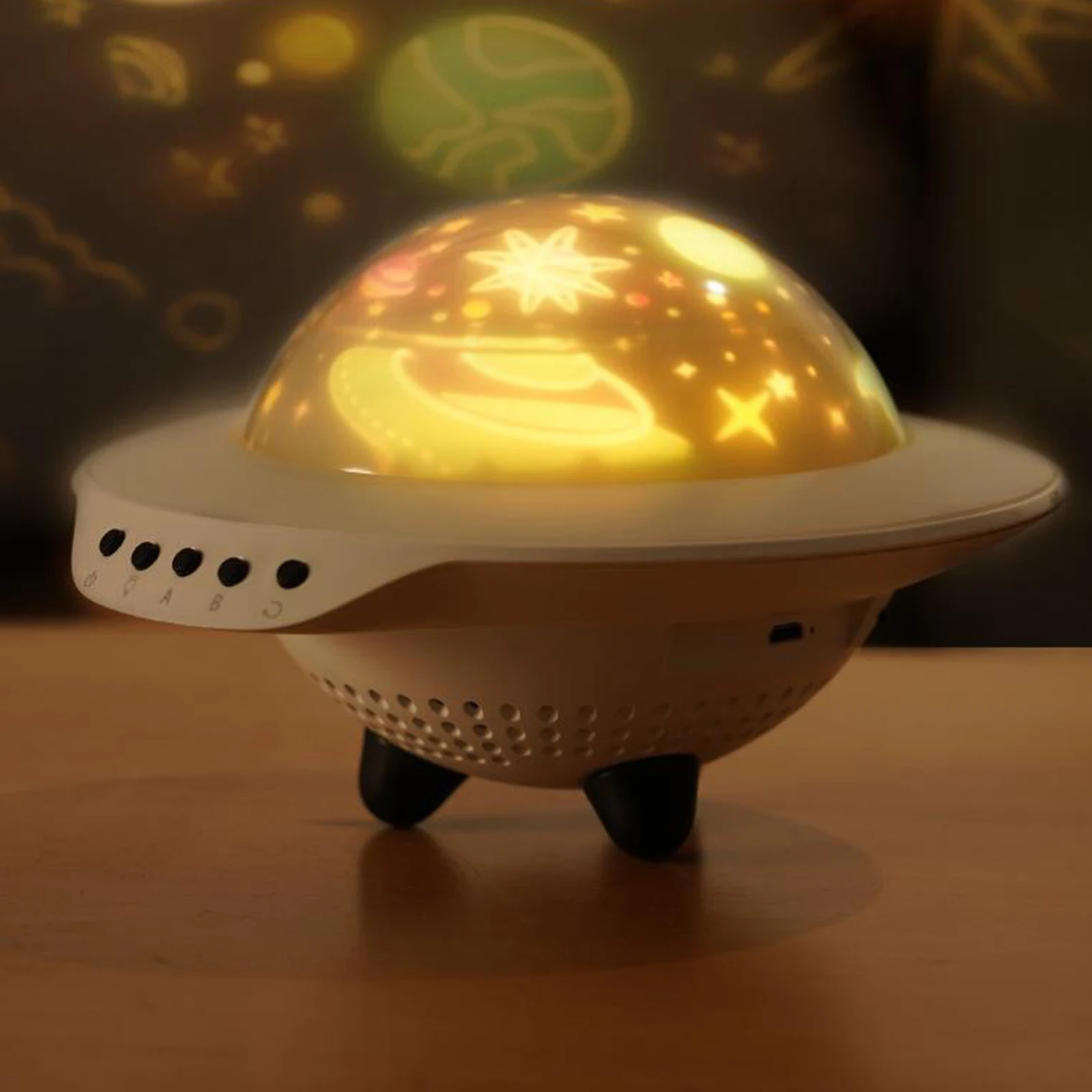 

Galaxy Night Light Projector Sky Projection Lamp Wireless UFO Light Projector Night Light