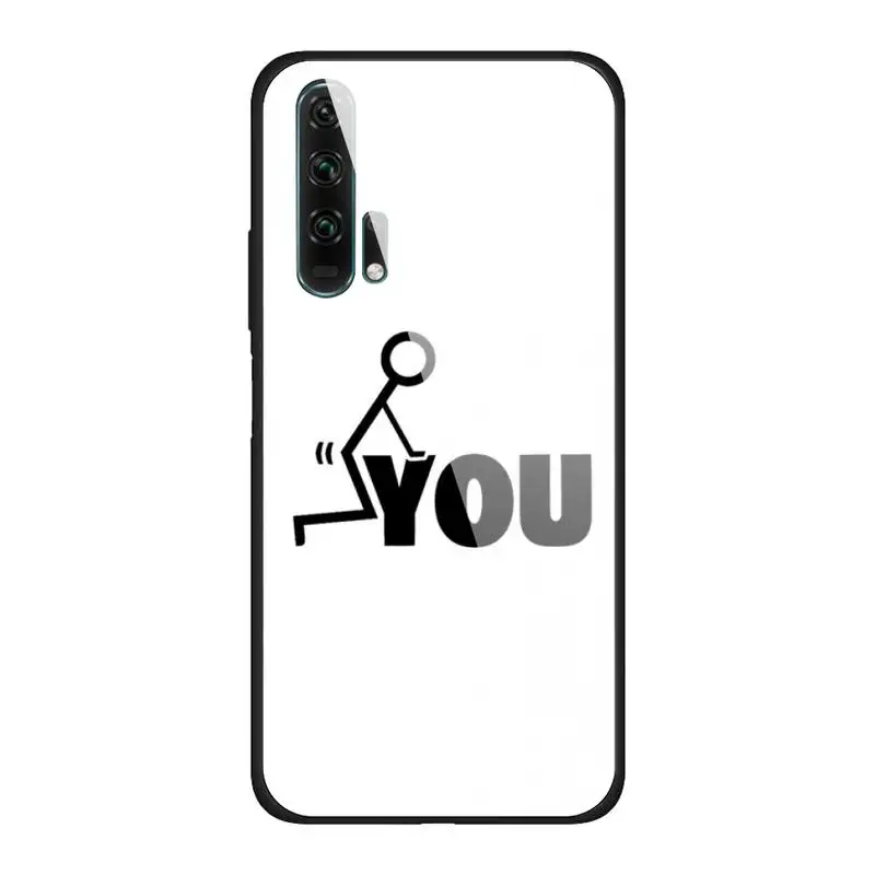 

Funny Letter Black Glass Phone Case Fundas For Huawei P20 Pro P30 Lite Mate 9 10 20 Pro Nova 3i 5 3E Cover Accessories