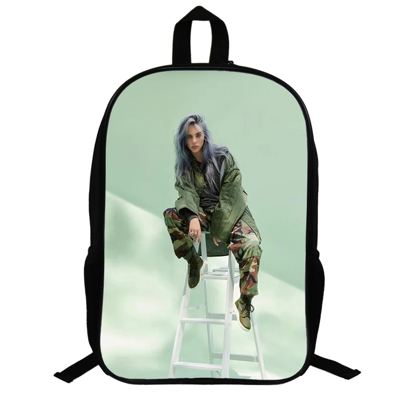 2 14,5 дюймов Billie Eilish школьные сумки для подростков рюкзак в стиле «хип-хоп» для мальчиков и девочек, рюкзак для ноутбука, рюкзак для путешествий вентиляторы подарок - Цвет: 2