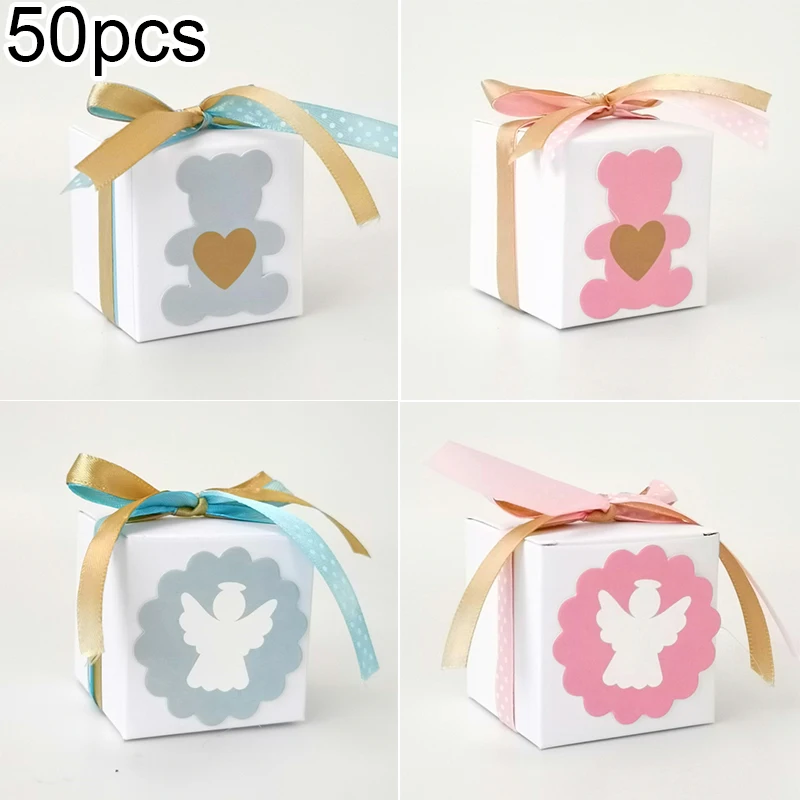 50Pcs Kraft Paper Rustic Wedding Favour Gift Boxes Sweet Candy Box For Guest Kit | Дом и сад