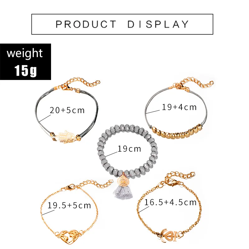 Очаровательные богемные браслеты с фламинго наборы для женщин пустотелая