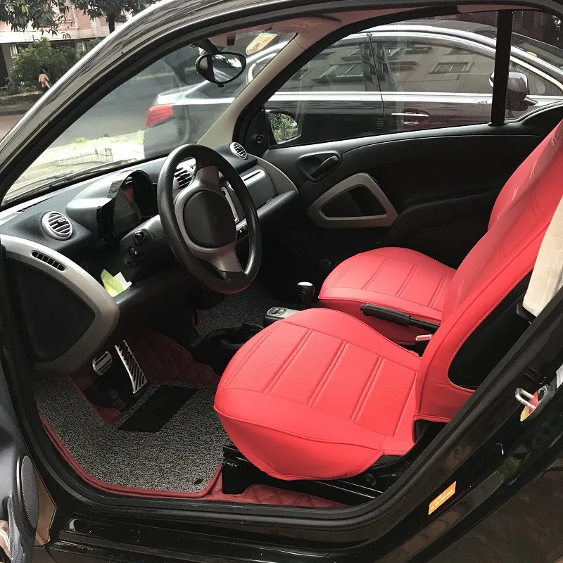 Four Seasons Pu Leather Car Seat Covers Surrounded for Smart fortwo 2009 2010 2011 2012 2013 2014 Interior Styling Accessories | Автомобили