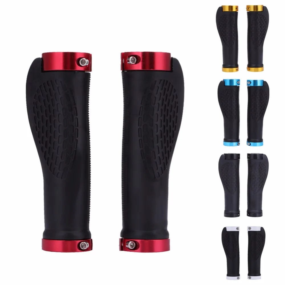 

1Pair MTB Road Cycling Skid-Proof Grips Anti-Skid Rubber Bicycle Grips Mountain Bike Lock On Bicycle Handlebars Grips