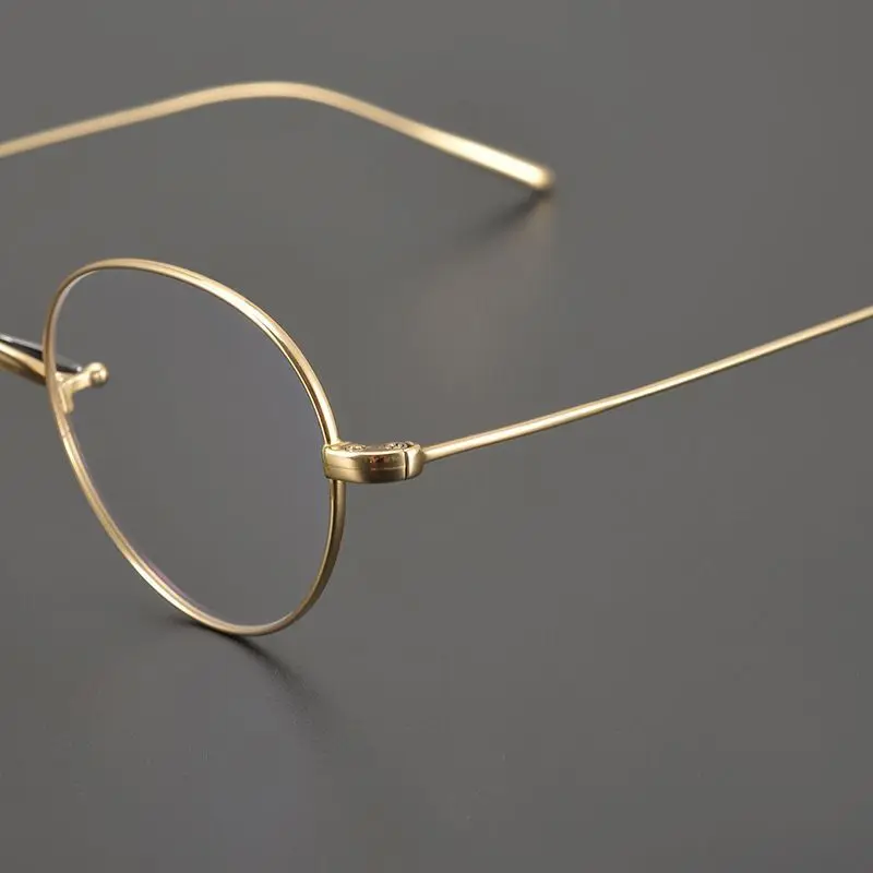 Brand Designer Original Quality Glasses Titanium Men Women Retro Round Frame Eyeglasses Japanese Handmade Super Light Oculos |