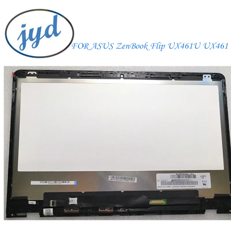 14 дюймов ноутбук FHD LCD сенсорный экран дигитайзер стекло в сборе для Asus Zenbook Flip UX461U