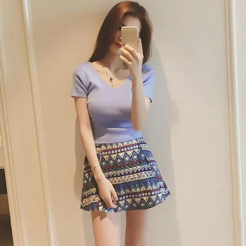 Женская одежда с коротким рукавом открытая футболка сексуальный летний топ