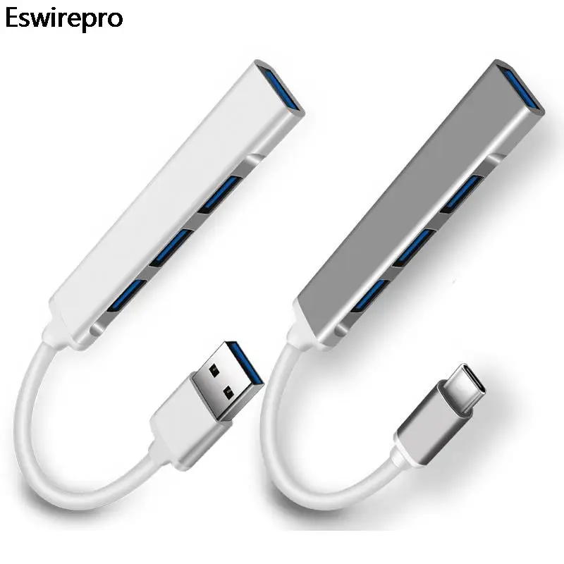 

USB C USB-концентратор 3,0 разделитель адаптер OTG для Lenovo Sumsung Imac Macbook m 1 5 Air Pro Аксессуары для ПК ноутбука концентраторы USB 3 0 4 порта