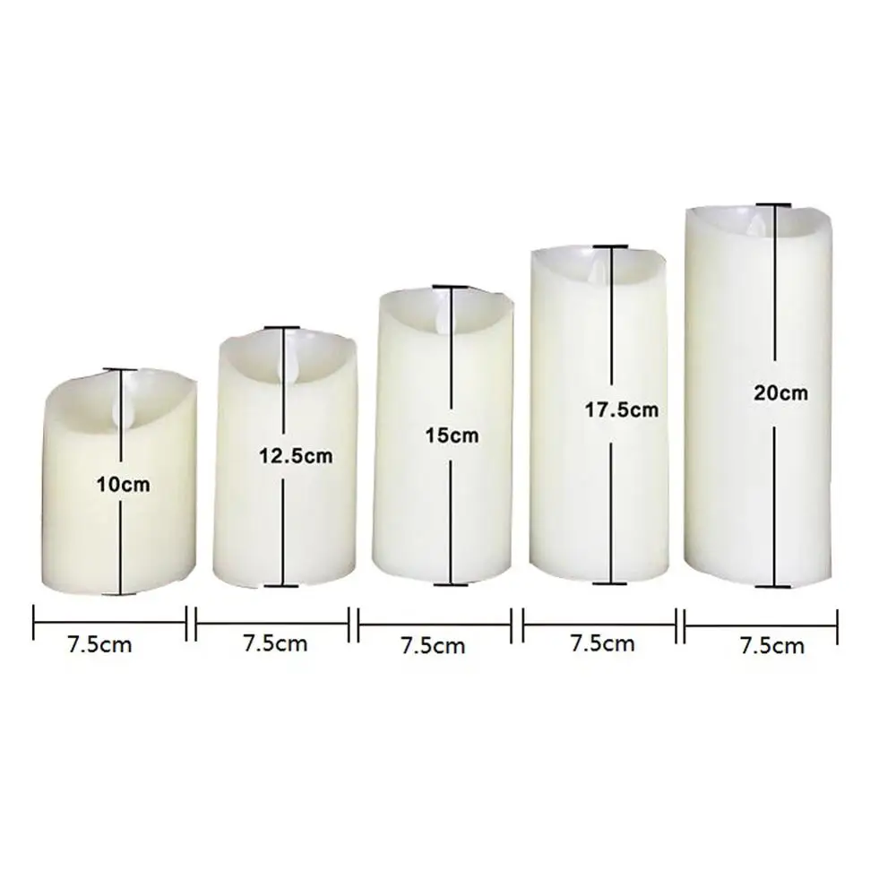 

LED Flameless Candles Light Smooth Flickering Paraffin Wax LED Candle with Timer Remote Control for Home Christmas Wedding Decor