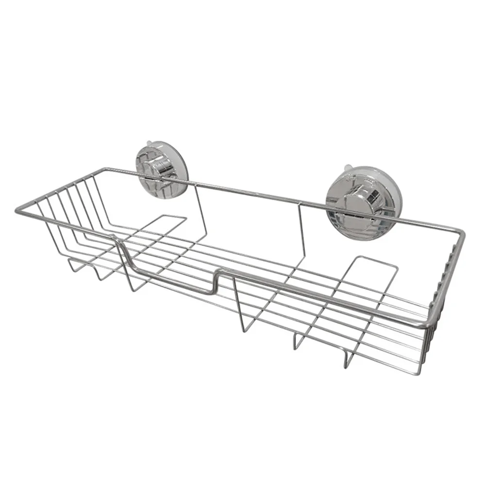 

Hanging Bathroom Practical Home Organizer Rack Multifunctional Storage Basket Wall-mounted Holder Stainless Steel