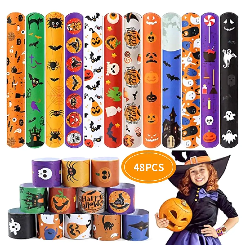 Toys Band Bracelet Wrist Hand Ring Slap Birthday Party Favors Silicone Boy Kids Accessories Halloween | Игрушки и хобби