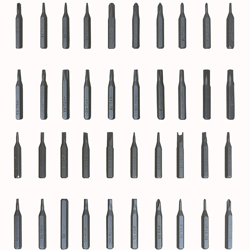 wozobuy portable cordless mini electric screwdriverwith 40 precision bitshandy repair tool for phone watch camera laptop free global shipping