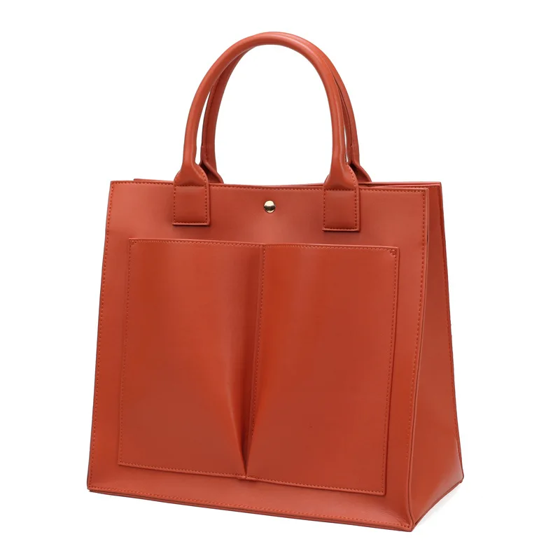

100% Genuine Leather Handbags 2021 New Portable Tote Simple and Versatile Messenger Large Capacity Bag Purses and Handbags Gg