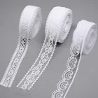 10 ярдов белая кружевная лента кружево в рулоне ткань отделка для свадьбы День рождения Декор DIY Одежда Швейные аксессуары упаковочные материалы для подарков