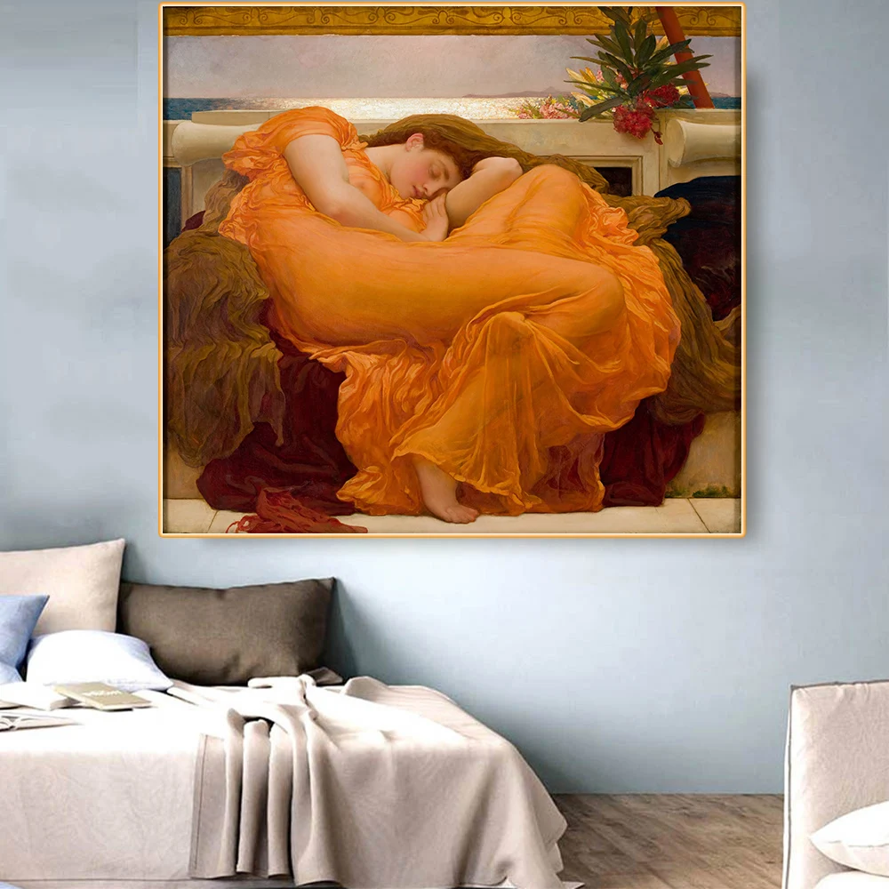 Картина маслом на холсте Citon Frederic Leighton Флюоресцентный Джун June художественное