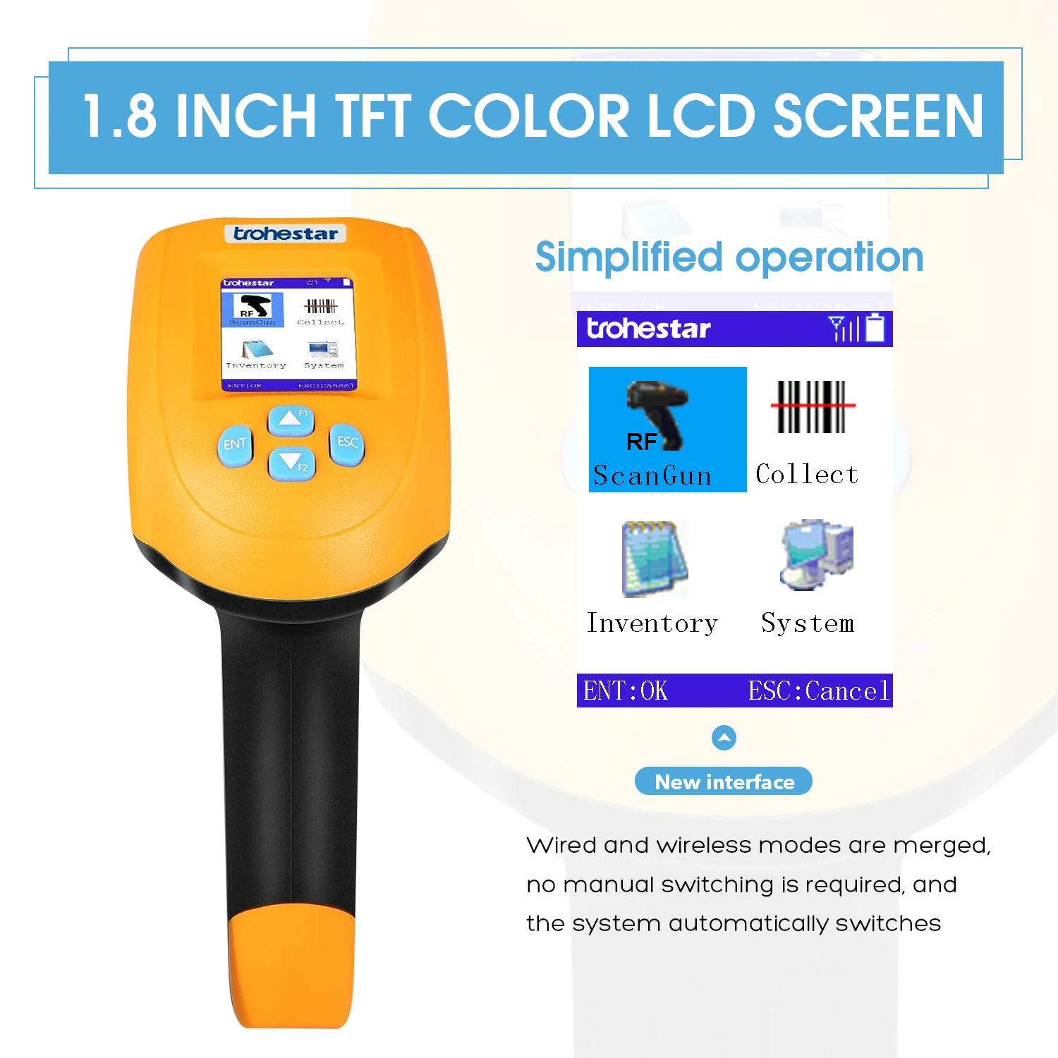 Беспроводной сканер штрих кодов USB портативный кодов|Сканеры| |