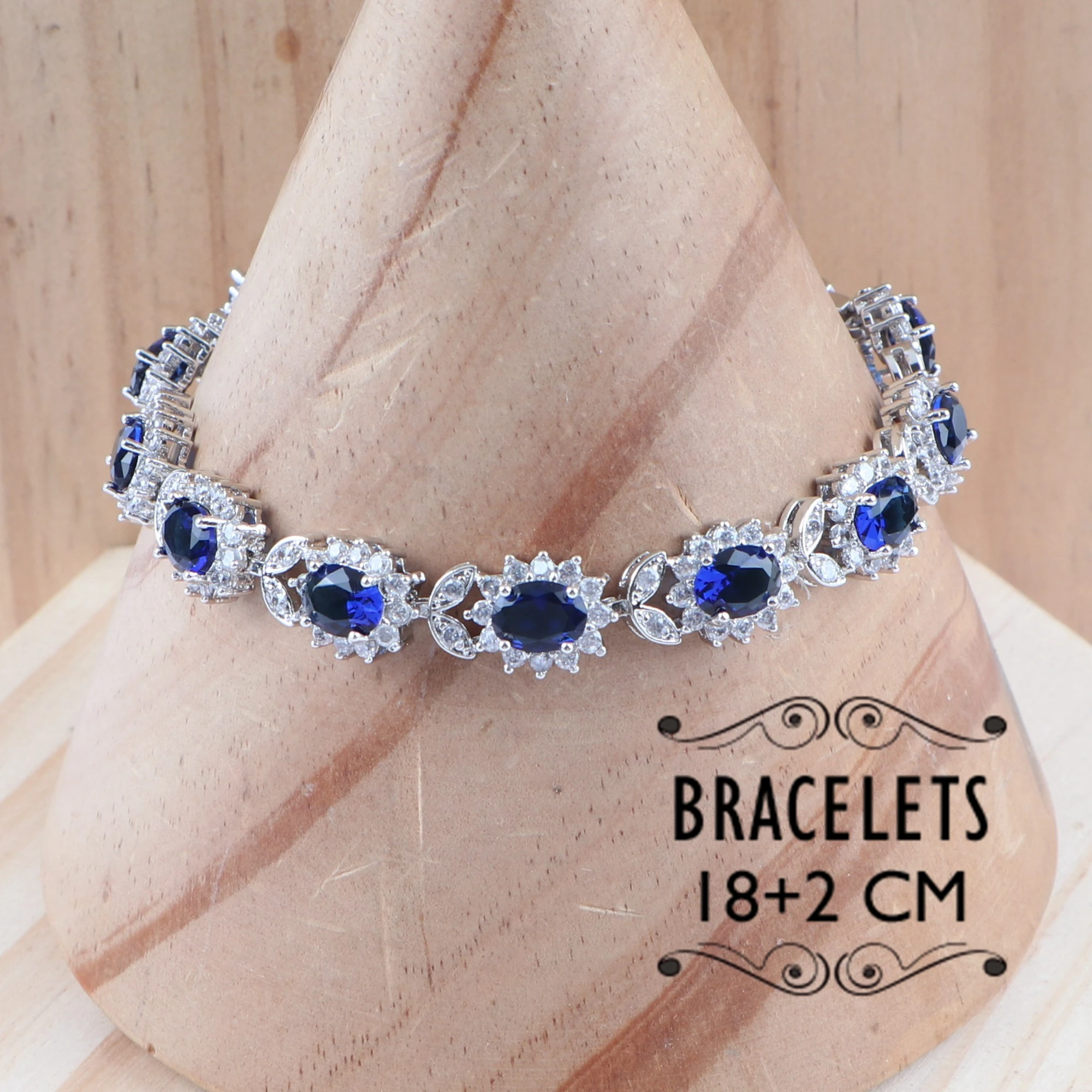 Женский роскошный свадебный ювелирный набор для 925 серебряного циркония