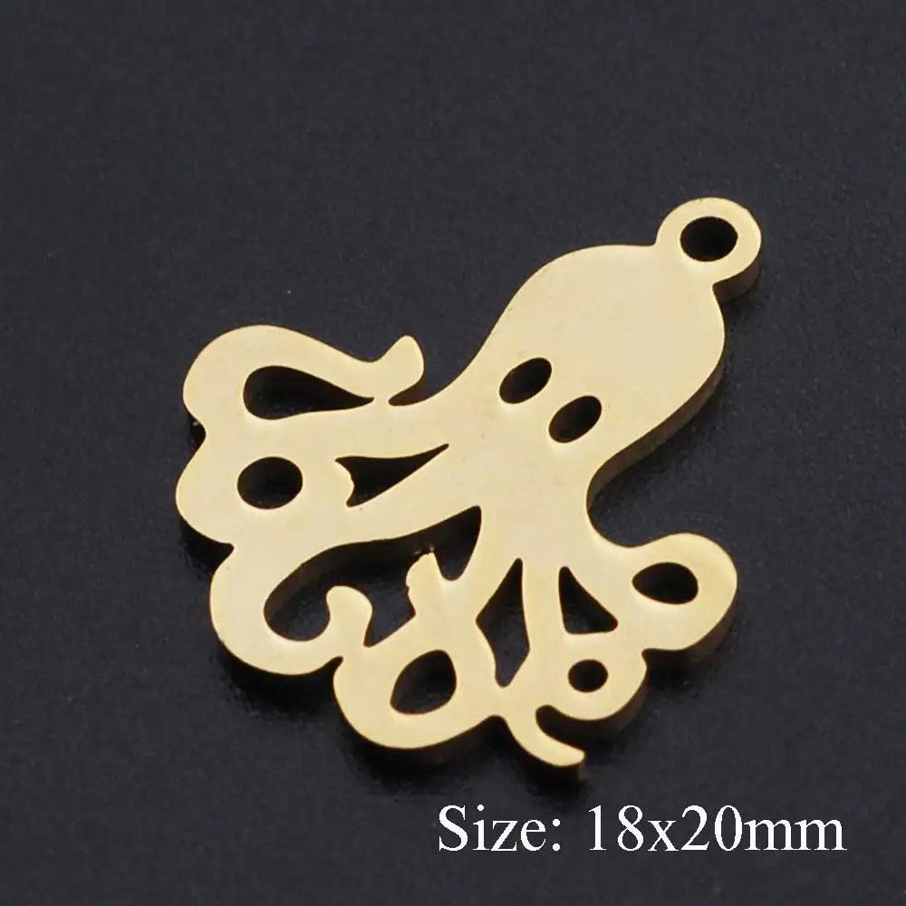 5 шт./лот 100% нержавеющая сталь Inkfish Очаровательные Подвески оптовая продажа DIY