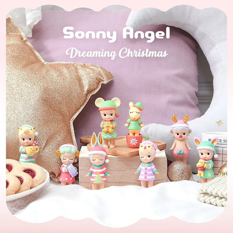 Sonny מלאך עיוור תיבת אנימה דמויות חולם חג המולד סדרת מיני צעצועי Kawaii דגם מניח הפתעה אקראי מתנת אוסף