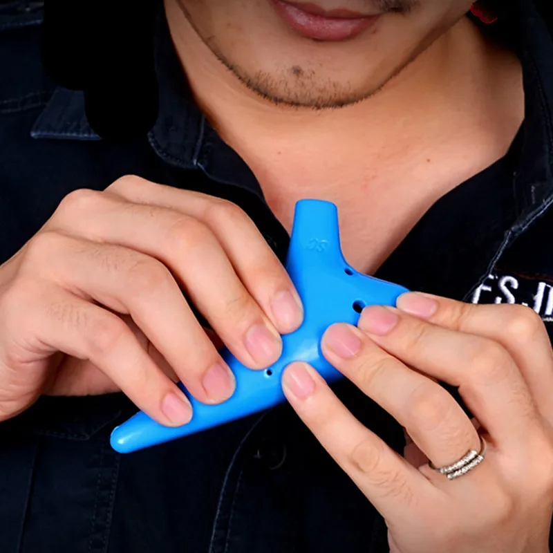 Пластиковый 12 Отверстия Ocarina керамический альт C легенда о флейта музыкальный