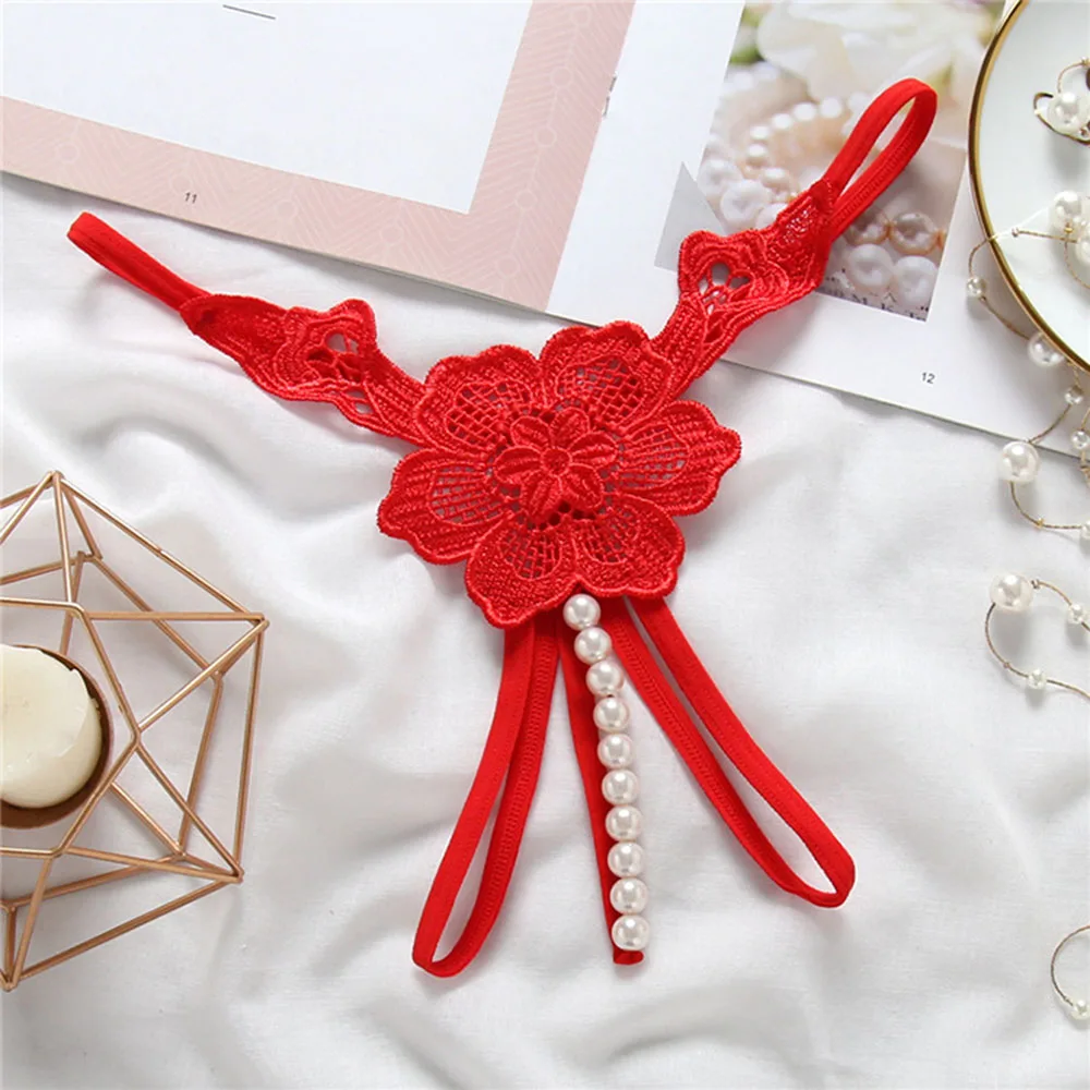 Трусики-стринги женские с вышивкой сексуальные эротические невидимые вырезами