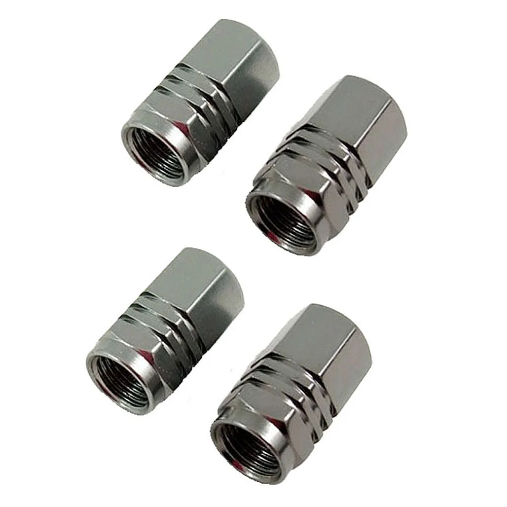 

4Pcs Aluminum Tire Wheel Rims Stem Air Valve Cap Tyre Cover Tire Valve Schrader Valve Caps for Most Car Vehicle Bike Truck