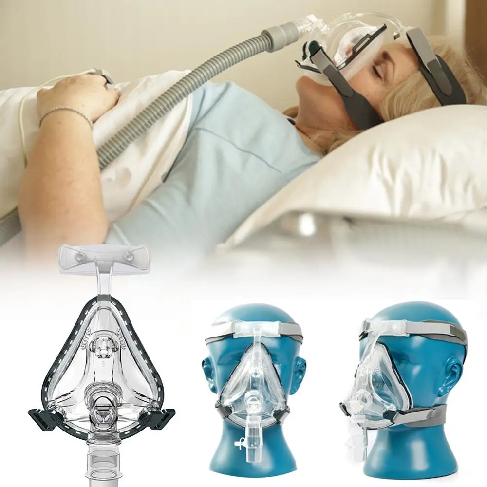 Полнолицевая маска CPAP Auto BiPAP с бесплатным головным убором респираторные маски