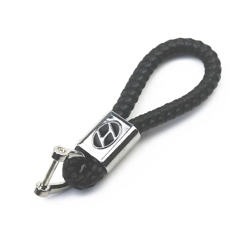 Автомобильный Стайлинг 3D Металл + кожа эмблема автомобильный брелок держатель