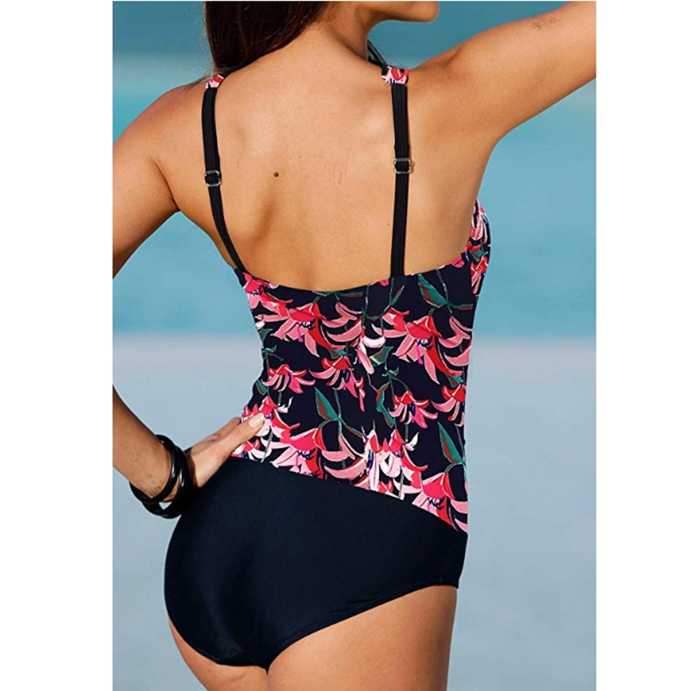 2020 New Women Sexy One Piece Swimsuit Dots Plus Size Swimwear Ruffle Print Push Up Monokini Bathing Suit Bodysuit Female S-XXL | Спорт и