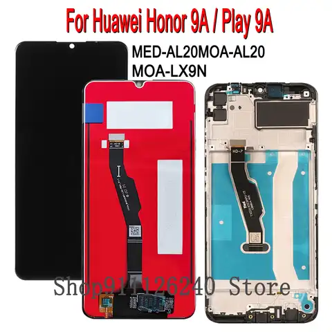 ЖК-дисплей для Honor 9A MOA-LX9N, сенсорный экран, рамка для Honor9A, экран с дигитайзером, стекло MOA LX9N, запасная часть, полный экран