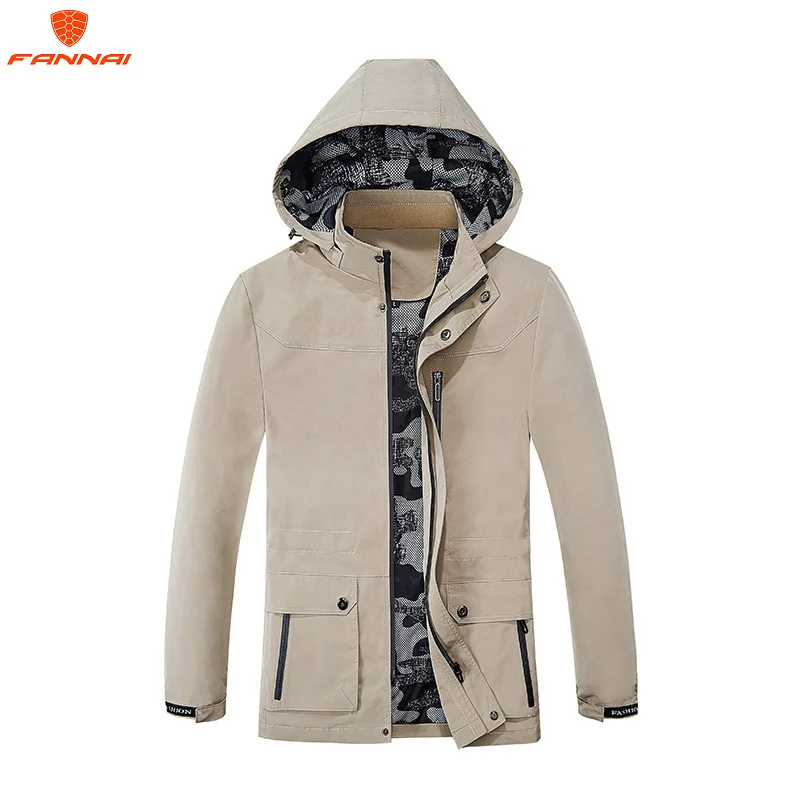

new Casual Men's Jacket Spring Autumn Mens High Quality Hoodie Army Military Jacket Men Plus Size Windbreaker Coat Male M-5XL