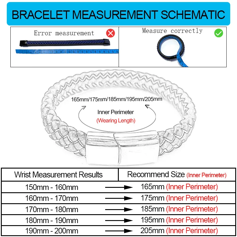 Панк мужские ювелирные изделия черный плетеный кожаный браслет нержавеющая