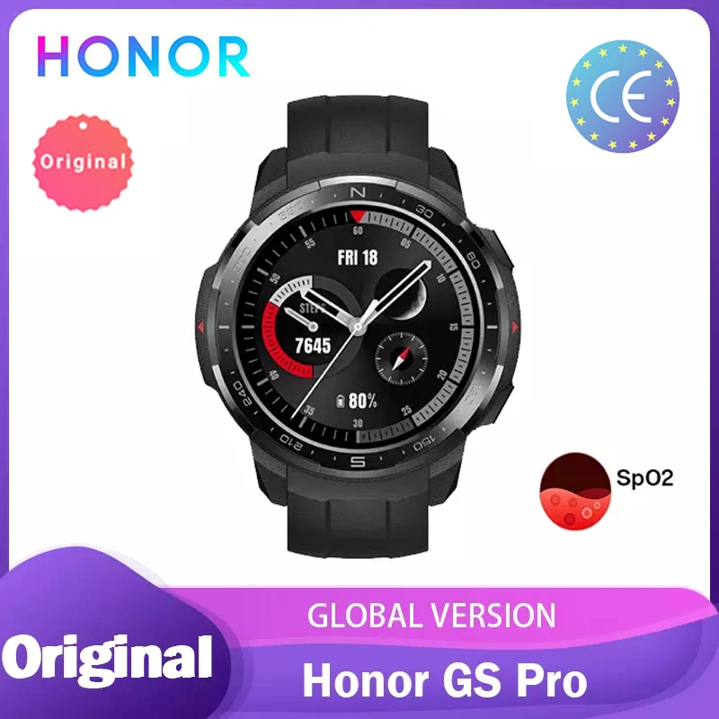 Смарт часы Honor Watch GS Pro глобальная версия с экраном 1 39 дюйма и
