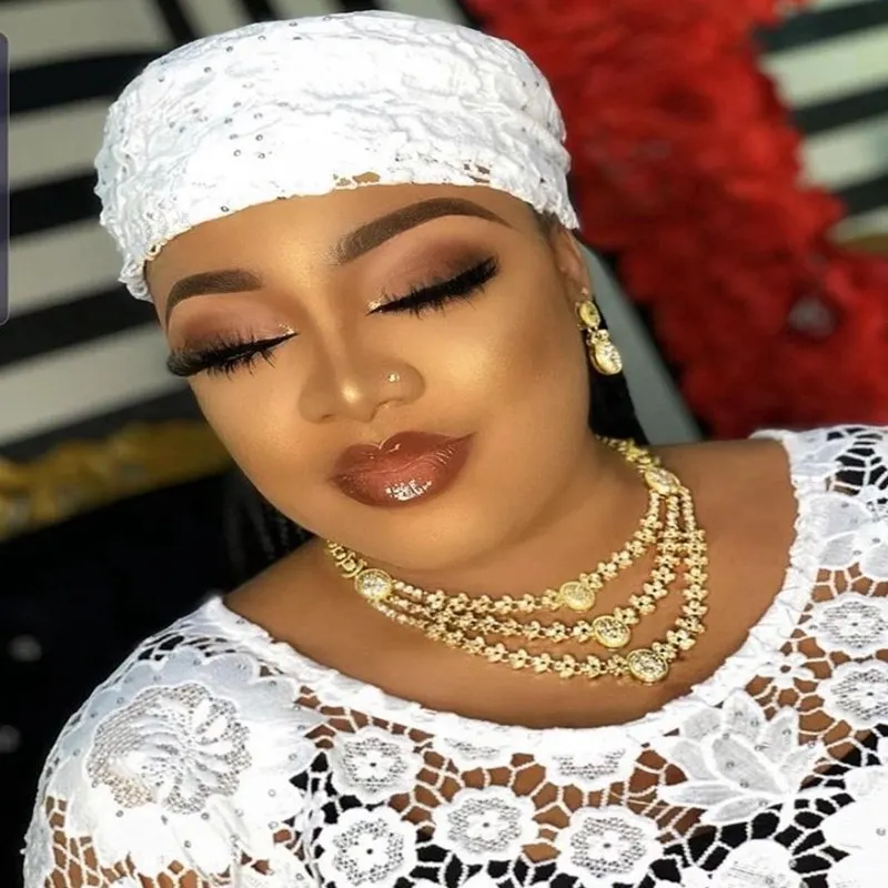 

Кружевная ткань, гипюровая, в нигерийском стиле, с вышивкой, для вечевечерние, ML8878