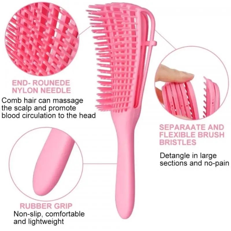 

Combs Massage Detangling Hair Brush Scalp Hair Comb Detangling Brush for Curly Hair Brush Wet Curly Hairbrush Women