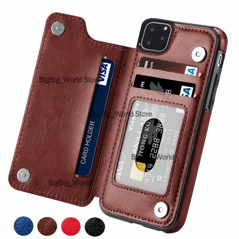 Чехол из искусственной кожи в стиле ретро KISSCASE для iPhone 7 8 6S 6 Plus X XR XS Max с отделением