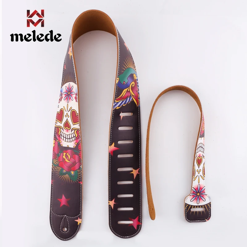 Персонализированные DIY напечатанные Кожаные Гитарные ремни бакелитовая гитара