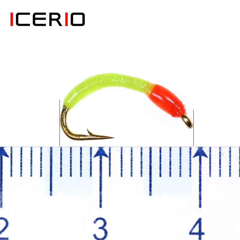ICERIO 8PCS Buzzer Nymph Flies Trout Fishing Fly Lures #12