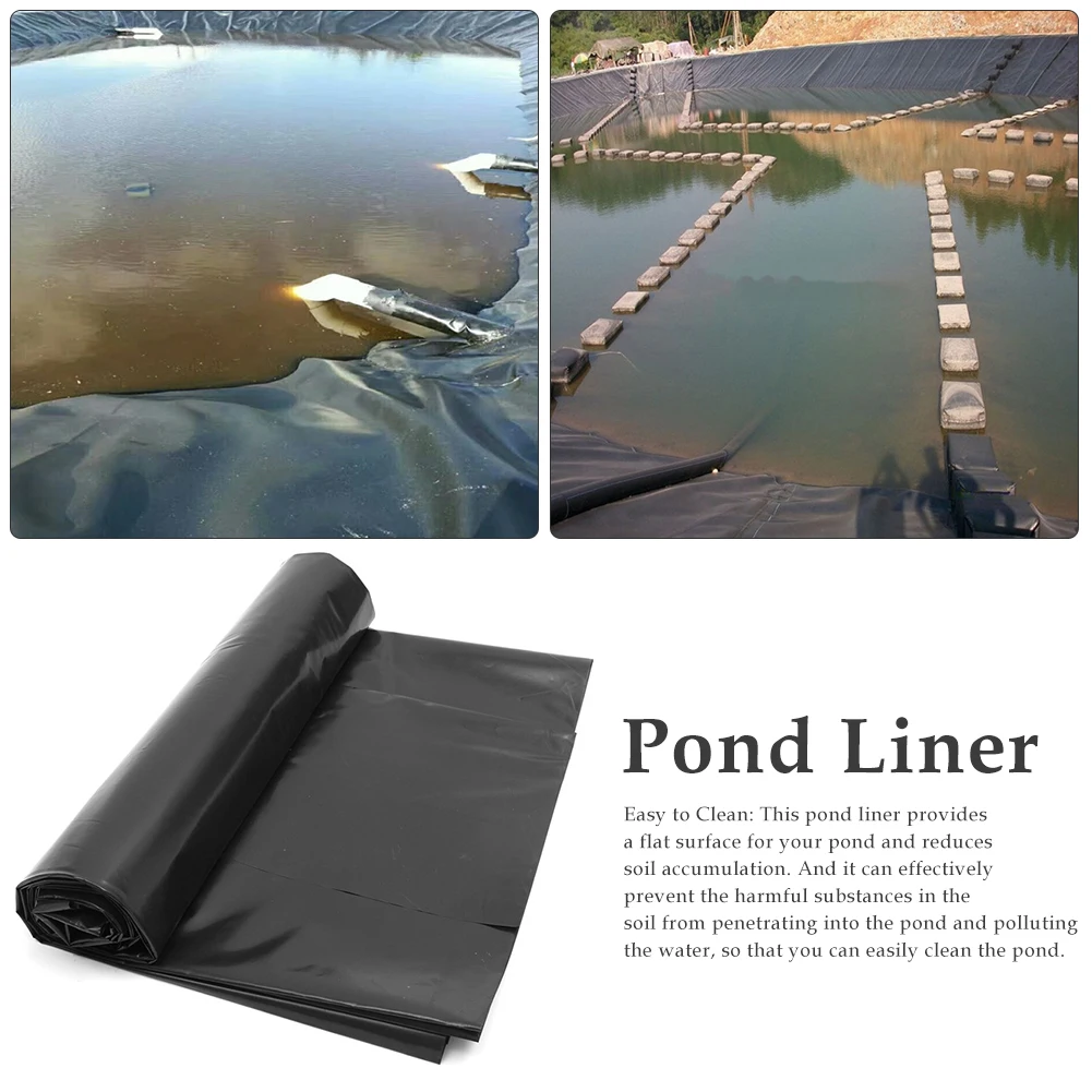 

1.5 X 3 meters Pond Liner Tear-Resistant Pond Liner for Fish Pond Stream Fountain and Water Garden #W0