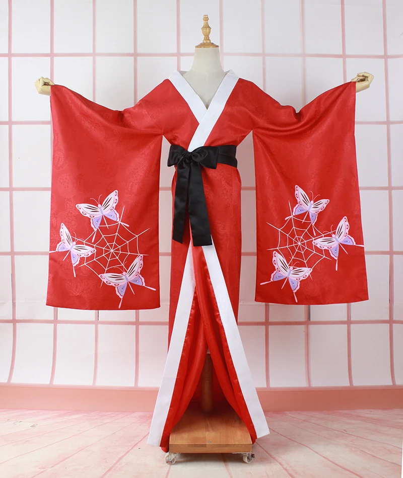 

[На заказ] Аниме Черный Батлер Алоис транци красный халат кимоно Косплей Костюм великолепное платье Униформа Хэллоуин вечеринка наряд F