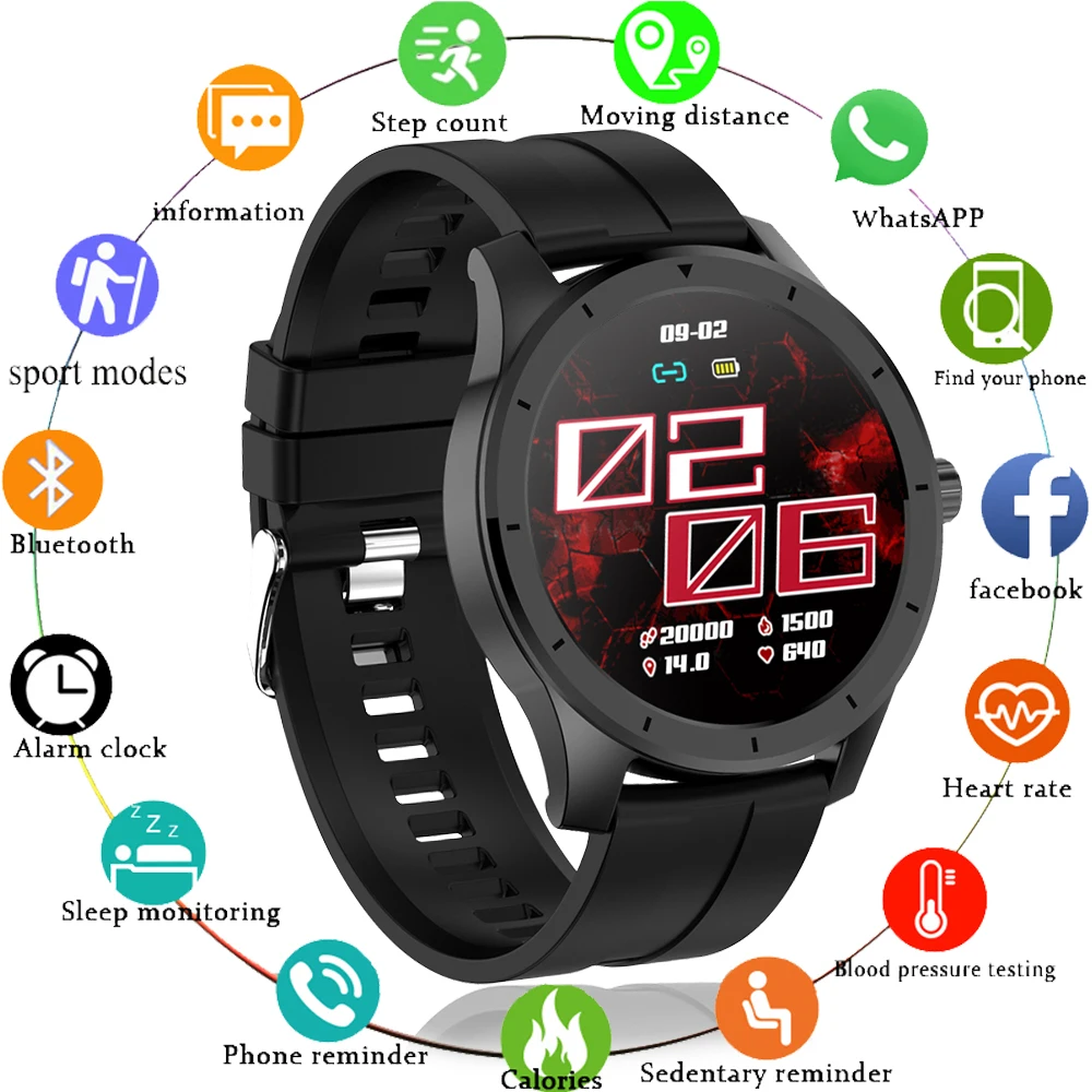 

Смарт-часы LIGE мужские водонепроницаемые с поддержкой Bluetooth и GPS