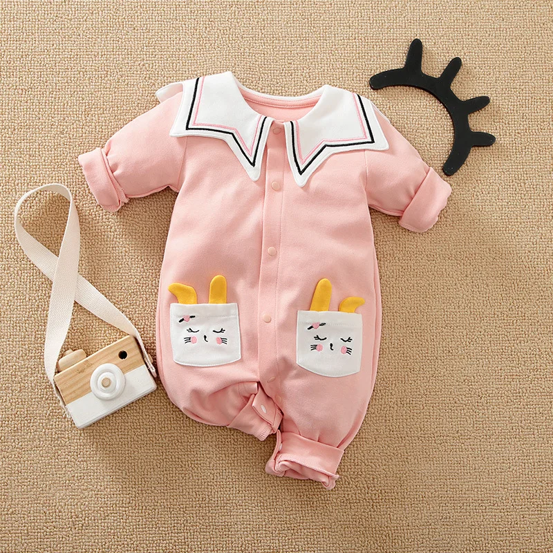 

New Born Baby Girl Romper Babygrow Newborn Infant Toddler Girls Costume Rabbit Onesie Long Sleeve Jumpsuit Children Clothes