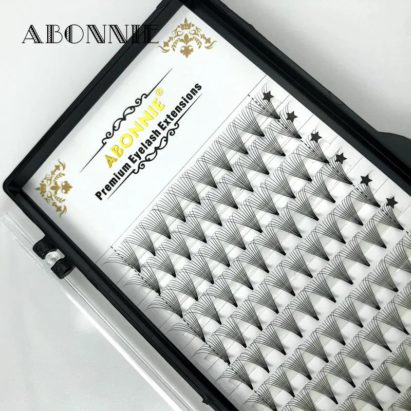 Накладные ресницы Abonnie 10D кулеры для объема русский объем искусственная норка |