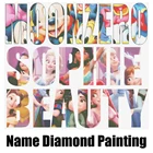 Алмазная картина с именем клиента, фотографии на заказ, 5D, вышивка крестиком, квадратная Алмазная вышивка, мозаика, домашний декор, подарок для детей