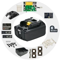 dawupine li ion battery case box charging protection circuit board for makita 18v bl1830 3 0ah 6 0ah led battery indicator