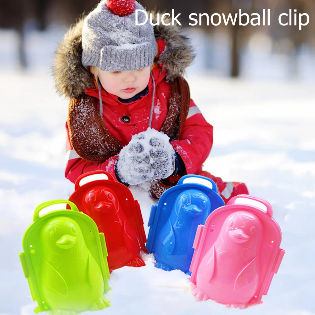 Детская форма пингвина, зимняя Пластиковая форма снеговика для снеговика, уличная форма для снежных боев, игрушки для детей, уличная игра 2021