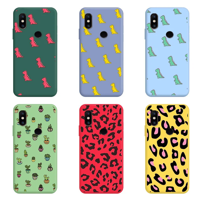 

Dinosaur TPU Soft Shell For XIAOMI MAX2 MAX3 MIX2 MIX3 MIX2S Case Silicone Matte Thin Personality Trend Case For XIAOMI