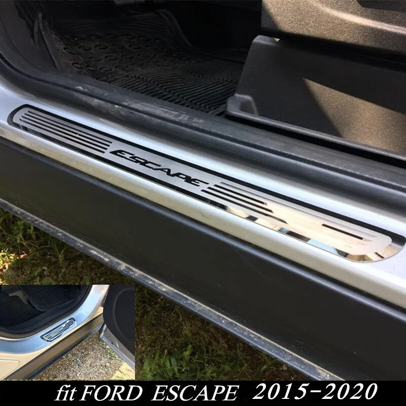 

Новая защитная Накладка на порог автомобиля, Накладка на порог из нержавеющей стали для FORD ESCAPE 2014-2020 2021
